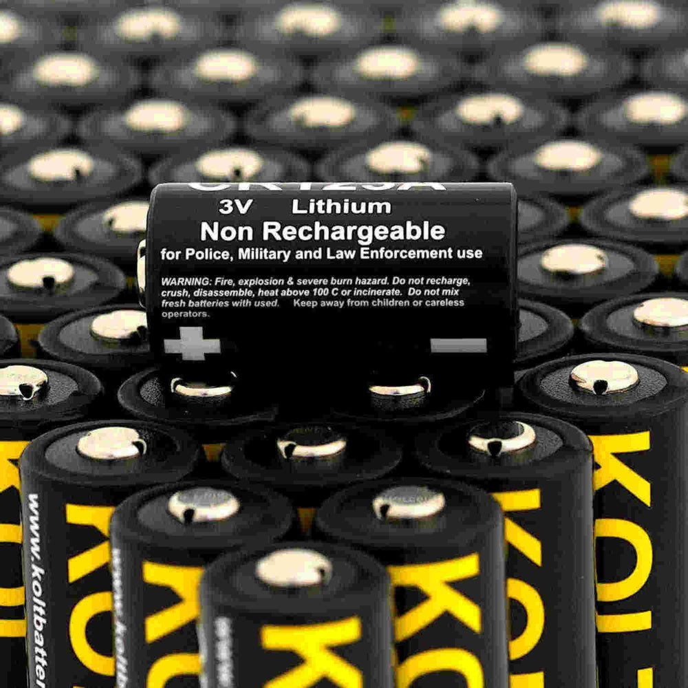 Kolt CR123A Lithium 3V Battery CR123A, CR123, CR17345, DL123A, EL123A, 123, 6135-99-851-1379, VL123A, SF123, 5018LC, camera battery Australia