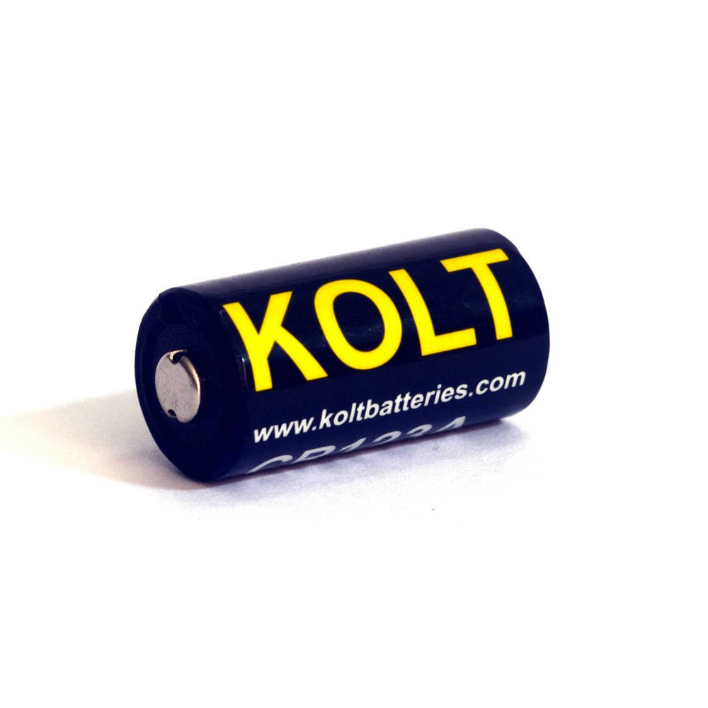 Kolt CR123A Lithium 3V Battery CR123A, CR123, CR17345, DL123A, EL123A, 123, 6135-99-851-1379, power battery
