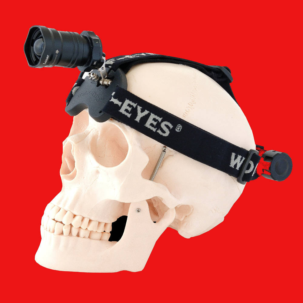 Lunar RED LED Headlamps rechargeable